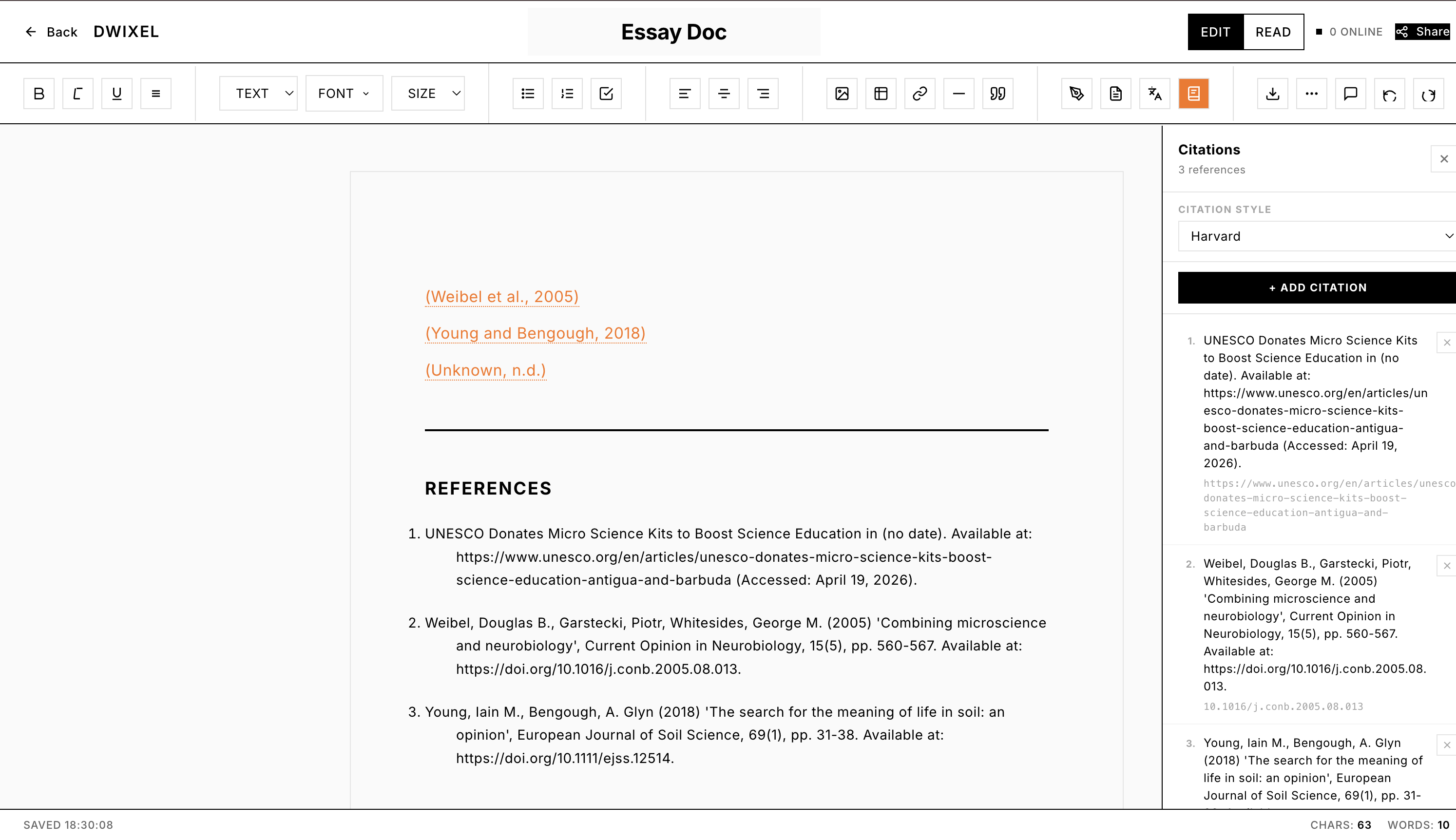 Citation Generator screenshot